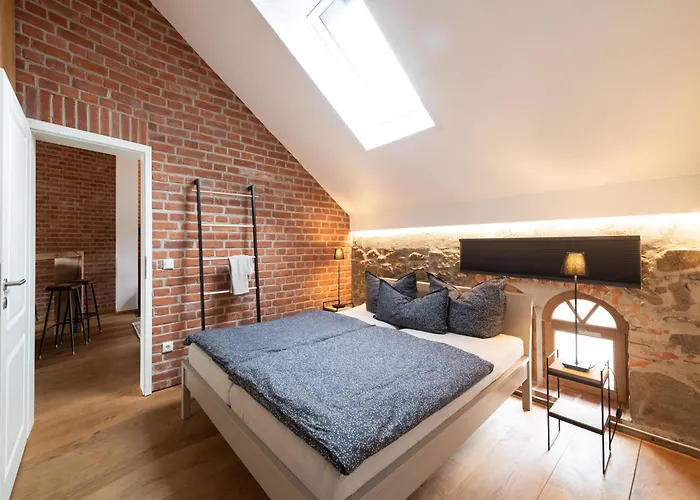 公寓 Hexenburgbeidresden Architektenwohnung Mit Privatsauna, Whirlwanne, Kaminofen Und Noch Viel Mehr Großharthau